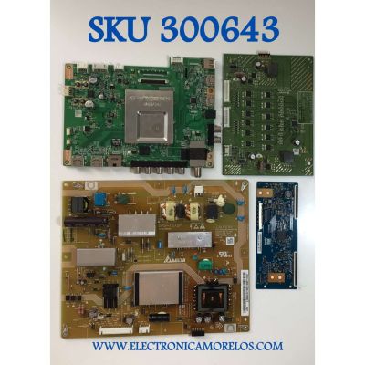 KIT TARJETAS PARA TV VIZIO / MAIN 5576Q01001G  / 48.76Q03.011 / FUENTE 056041671061 / DPS-167DP / 056.04167.1061 / T-CON 5555T10C04 / 55T10-C08 / T550HVN03.2 CTRL BD / 55.55T10.C04 /  LED DRIVER 5576Q02001G / Y14_E550I_2D DR / MOD E550I-B2 LWZ2PPAQ